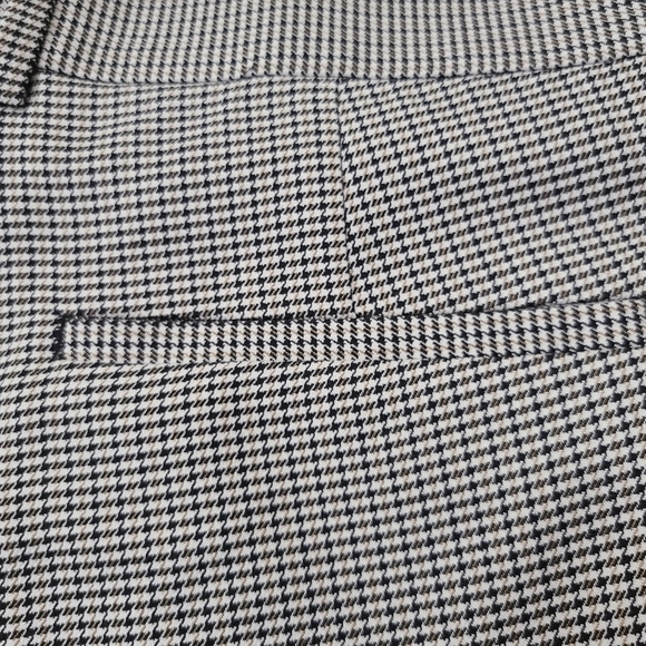 Zara Man houndstooth cuffed hem careerwear relaxed fit modern pants, Size 32 - Picture 5 of 10